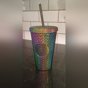 Starbucks Halloween 2023 Oil Slick Rainbow 16oz Tumbler -Limited Edition